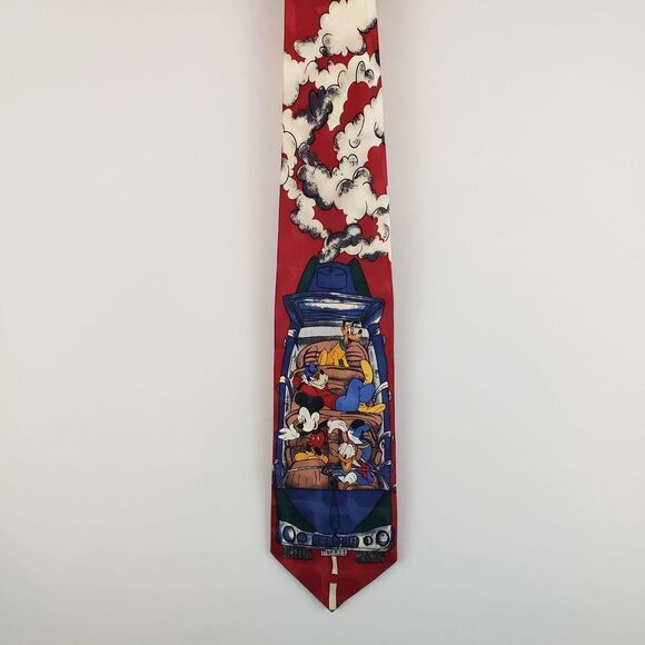 Disney Atlas Design Mickey and Friends Silk Tie - Picture 4 of 7